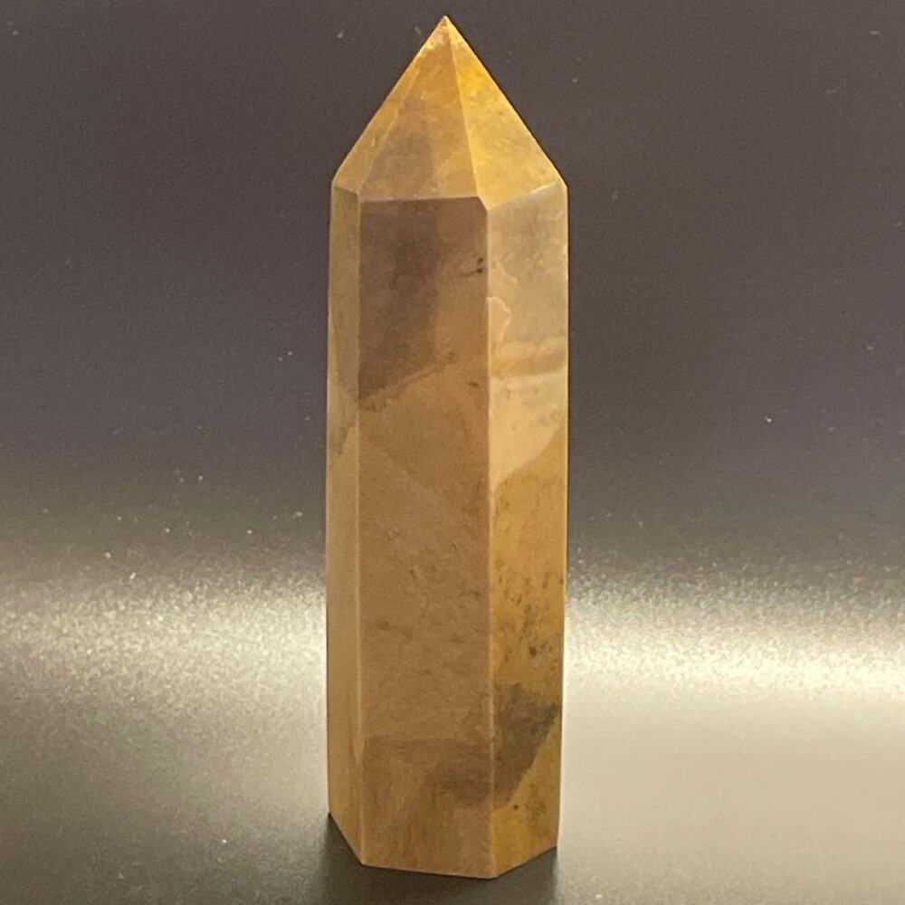 Amazing Dendritic Yellow Jasper Point Tower